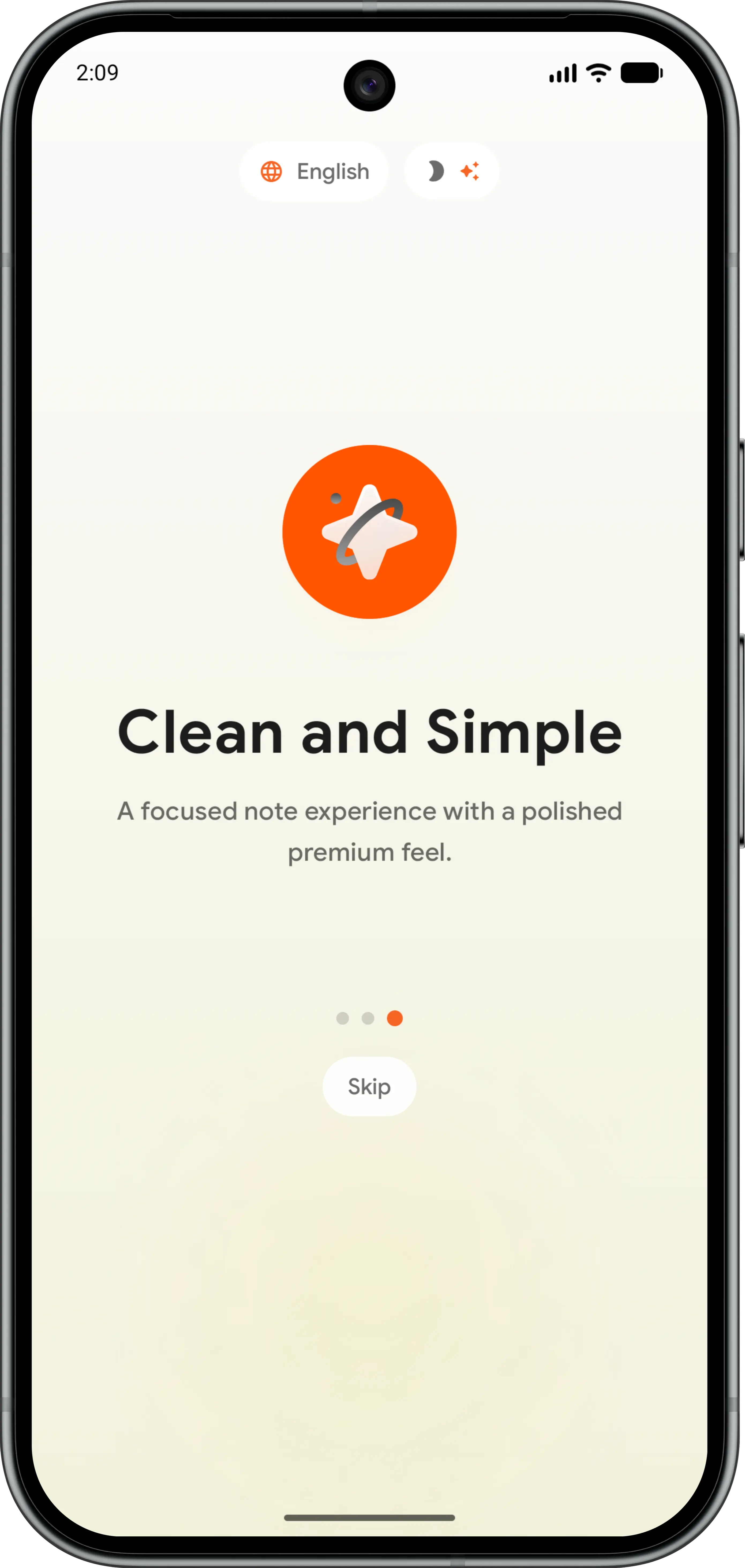 Keep Better private note taking app preview on mobile